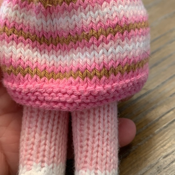 Blabla pig  Plush Doll Rattle Baby Lovey Toy Bla Bla Stripes Pink Cr… - Picture 4 of 5